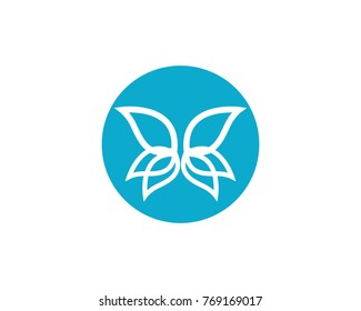 Plantilla de logotipo de mariposa