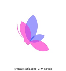 Set Orchid Flower Blue Pink Lines Stock Vector (Royalty Free) 376699552 ...