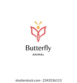 Butterfly logo template design icon