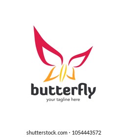 Butterfly Logo Template Design Vector, Emblem, Design Concept, Creative Symbol, Icon