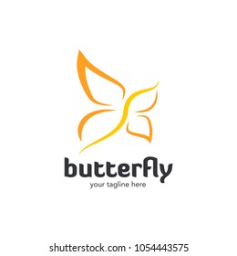 Butterfly Logo Template Design Vector, Emblem, Design Concept, Creative Symbol, Icon