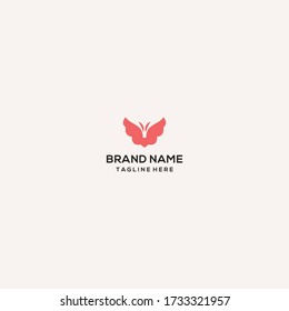 Butterfly logo template design in Vector illustration 