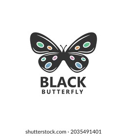 Butterfly logo template design vector icon illustration