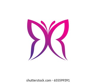 Butterfly Logo Template Design Vector, Emblem, Design Concept, Creative Symbol, Icon