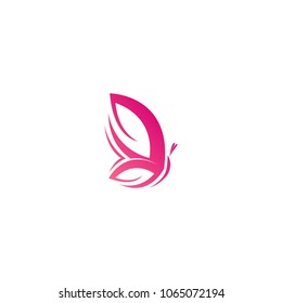 Butterfly logo template icon design. Vector illustration