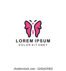 Butterfly logo template icon design