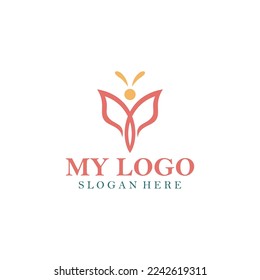 Butterfly logo template icon design