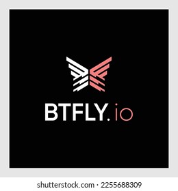 Butterfly Logo Template Illustration Design. Vector EPS 10.Beautiful modern vector butterfly icon design for business card, brand or identity.