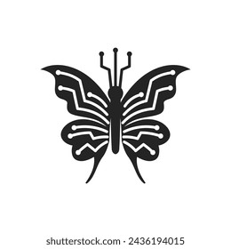 Butterfly Logo template Isolated. Brand Identity. Icon Abstract Vector graphic