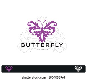 Butterfly Logo Template Butterfly İcon  Leaf Logo