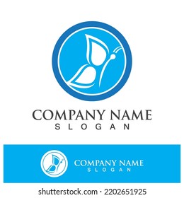 Butterfly logo template symbol vector icon design
