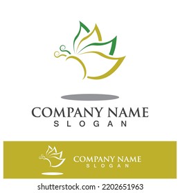 Butterfly logo template symbol vector icon design