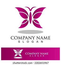 Butterfly logo template symbol vector icon design