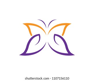 Butterfly Logo Template Vector Icon Design Stock Vector (Royalty Free ...