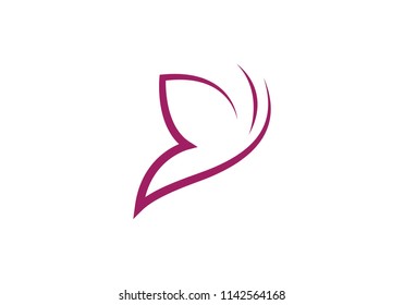 Diseño de icono del vector de plantillas de logotipo de mariposa