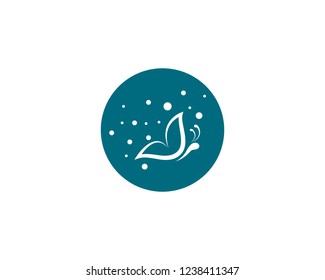 Butterfly logo template vector icon illustration
