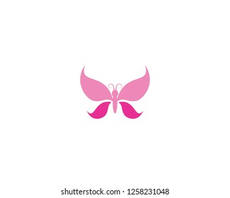 Butterfly logo template vector icon