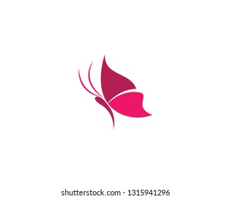 Butterfly logo template vector icon illustration