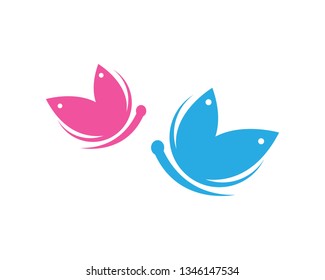 Butterfly Logo Template Vector icon design - Vector