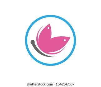 Butterfly Logo Template Vector icon design - Vector
