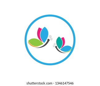 Butterfly Logo Template Vector icon design - Vector