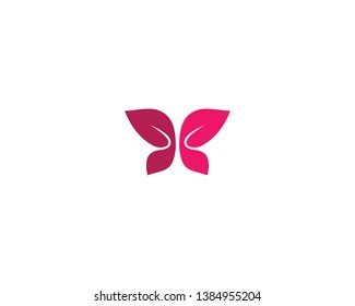 Butterfly logo template vector icon