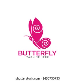 Butterfly Logo Template Vector Icon Illustration