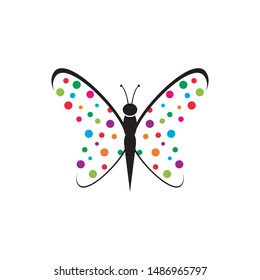 Butterfly logo template vector icon design