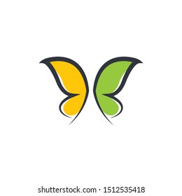 Butterfly logo template vector icon