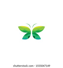 Butterfly logo template vector icon design