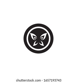 Design der Vektorillustration mit dem Butterfly-Logo