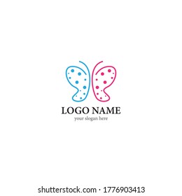 Butterfly logo template vector icon design
