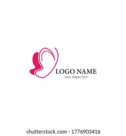 Butterfly logo template vector icon design