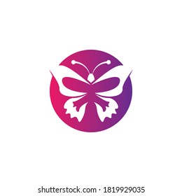 Butterfly logo template vector icon design