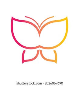 Butterfly logo template vector icon design