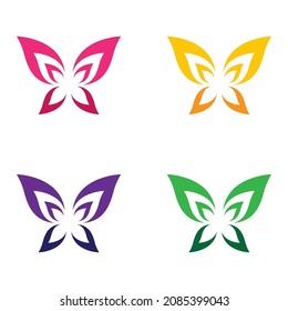 Butterfly-Logo-Vorlage, Vektorsymbol-Design