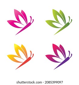 Butterfly logo template vector icon design