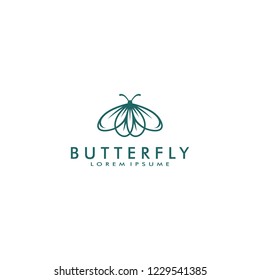 butterfly logo template vector illustration