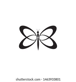 Butterfly Logo template Vector illustration