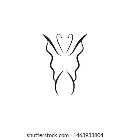 Butterfly Logo template Vector illustration