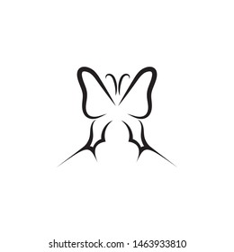 Butterfly Logo template Vector illustration