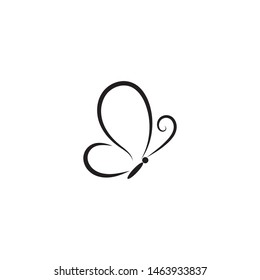 Butterfly Logo template Vector illustration
