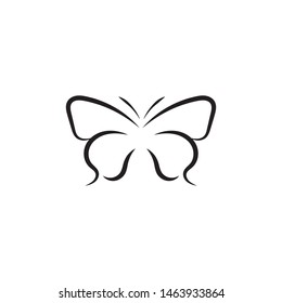 Butterfly Logo template Vector illustration