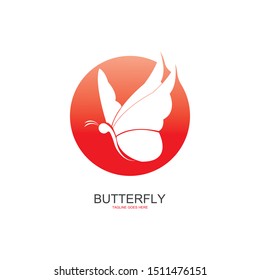 butterfly logo template vector illustration