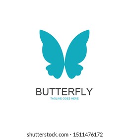 butterfly logo template vector illustration