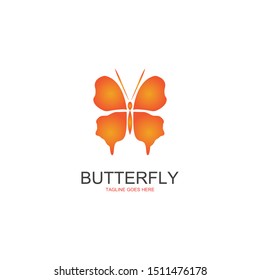 butterfly logo template vector illustration