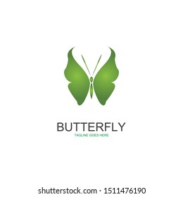 butterfly logo template vector illustration