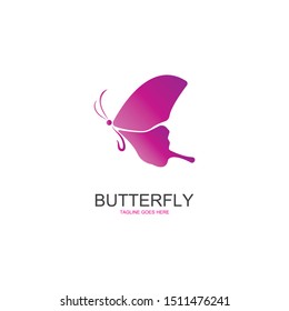 butterfly logo template vector illustration