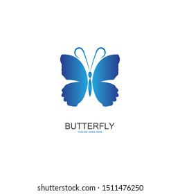 butterfly logo template vector illustration