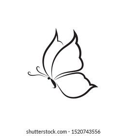 butterfly logo template vector illustration